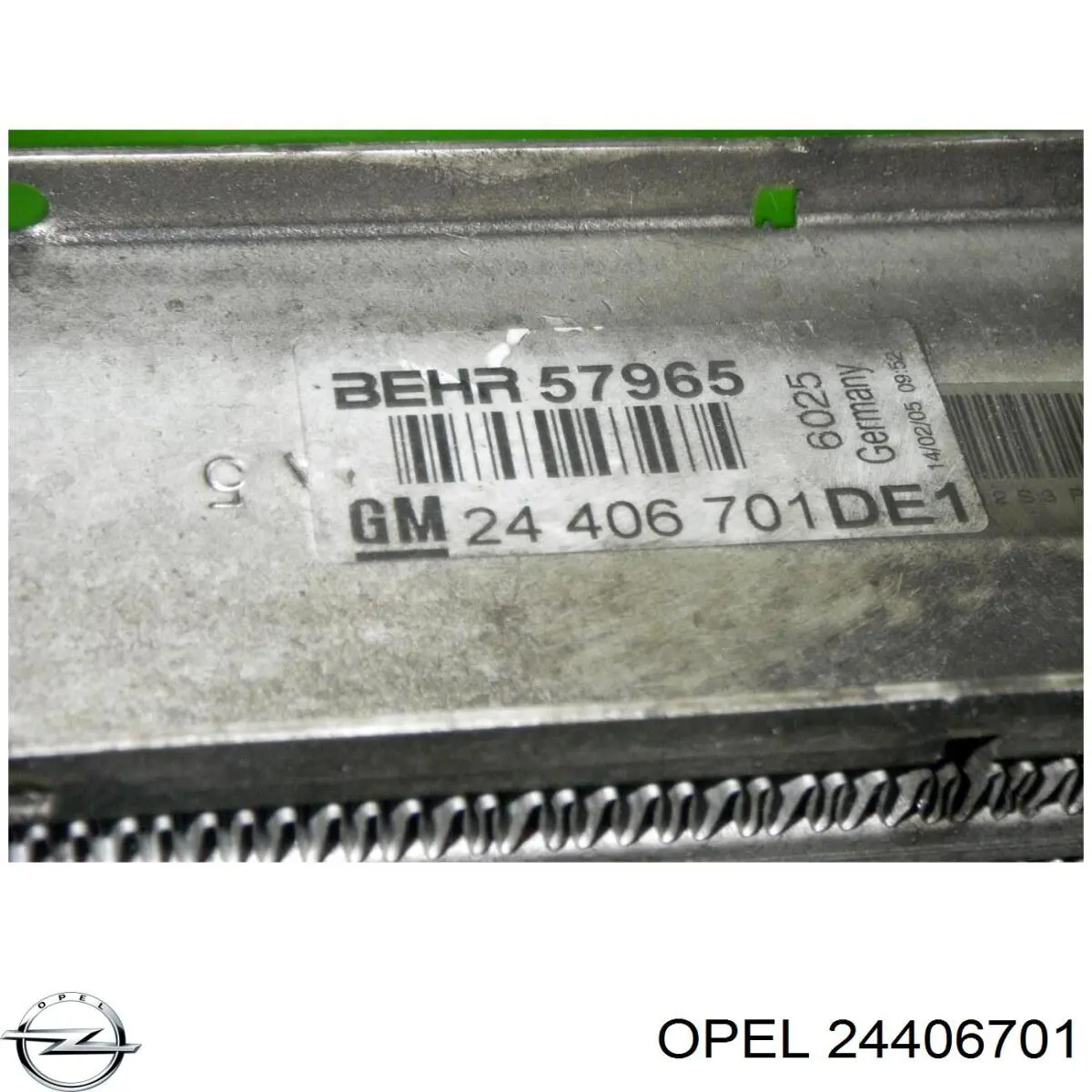 Система охлаждения наддувочного воздуха Opel 24406701 цена, от 44.34 USD