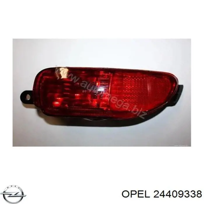 24409338 Opel фонарь противотуманный задний правый