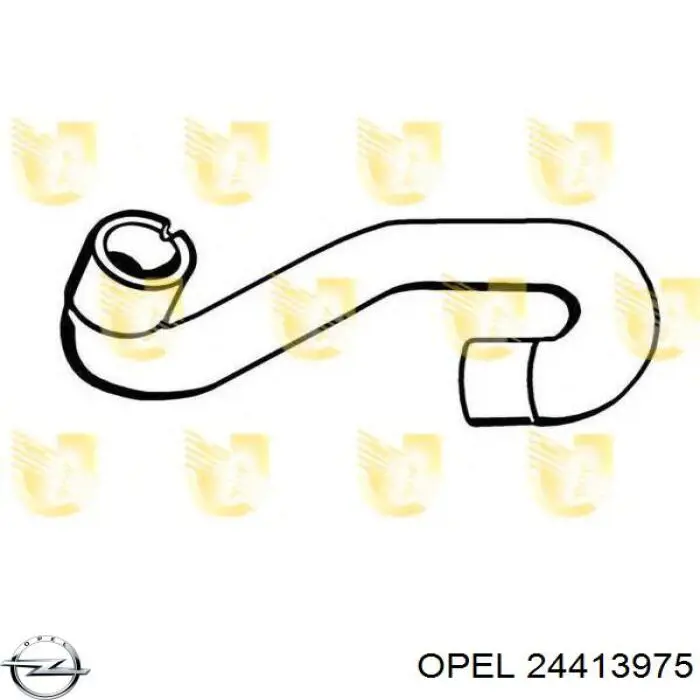 Купить 24413975 Opel Патрубок радиатора