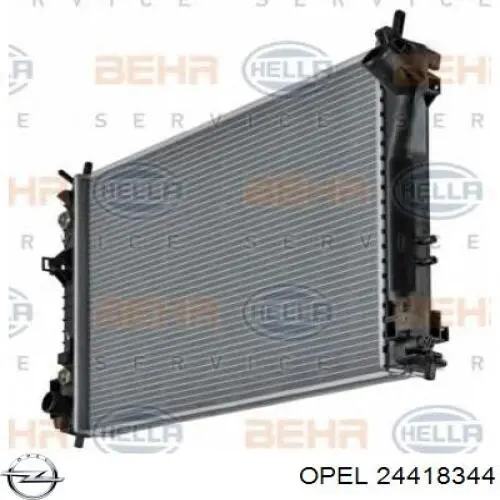 Радиатор охлаждения двигателя Opel 24418344 цена, от 105.48 USD