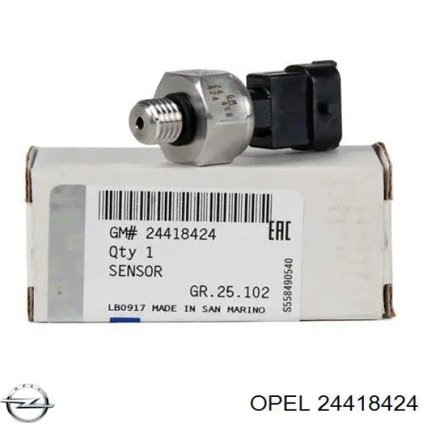 Датчик давления топлива Opel 24418424
