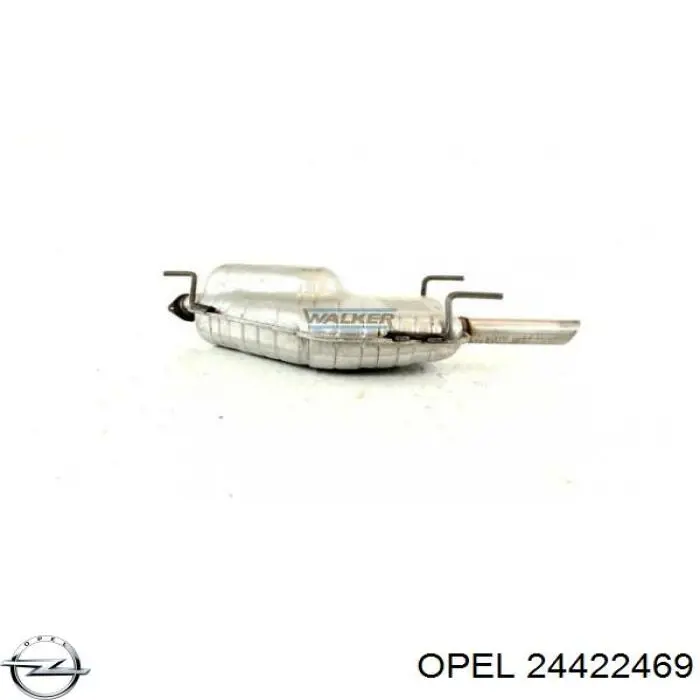 24422469 Opel Выхлопная труба