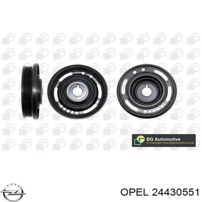 Купить 24430551 Opel Шкив-демпфер коленвала