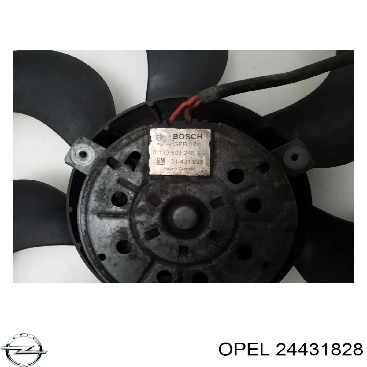 Купить 24431828 Opel Диффузор вентилятора в сборе с мотором и крыльчаткой
