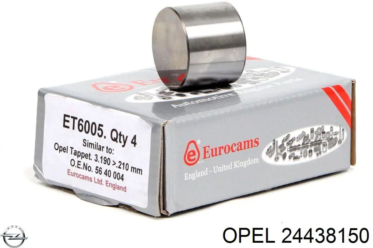24438150 Opel гидрокомпенсатор (гидротолкатель, толкатель клапанов)
