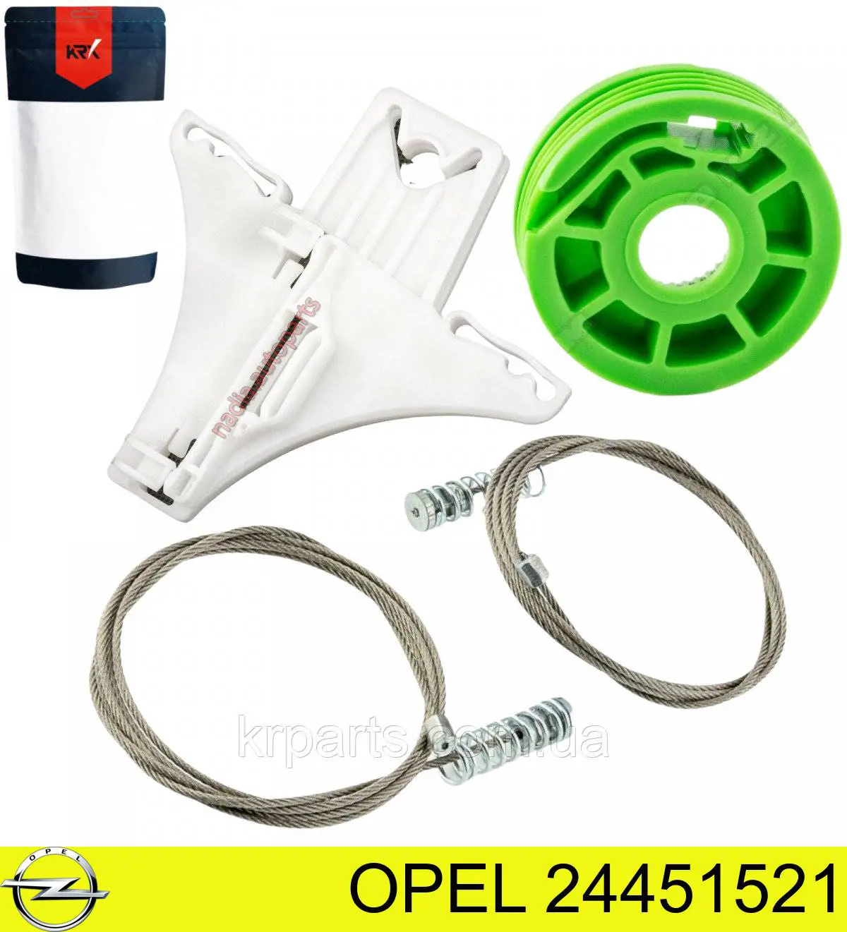 24451521 Opel mecanismo de acionamento de vidro da porta traseira esquerda