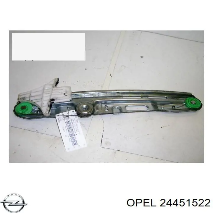 Mecanismo de acionamento de vidro da porta traseira direita para Opel Vectra 