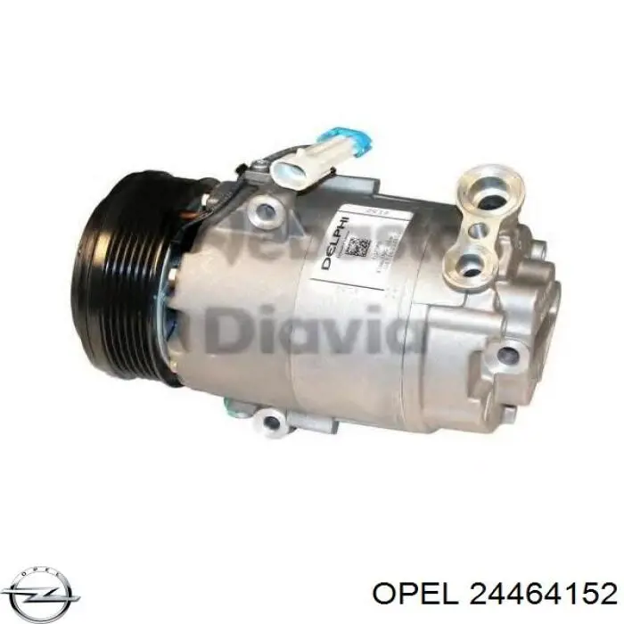 Компрессор кондиционера 24464152 Opel