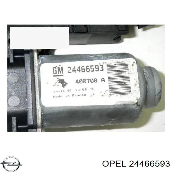 Мотор стеклоподъемника двери передней левой 24466593 Opel
