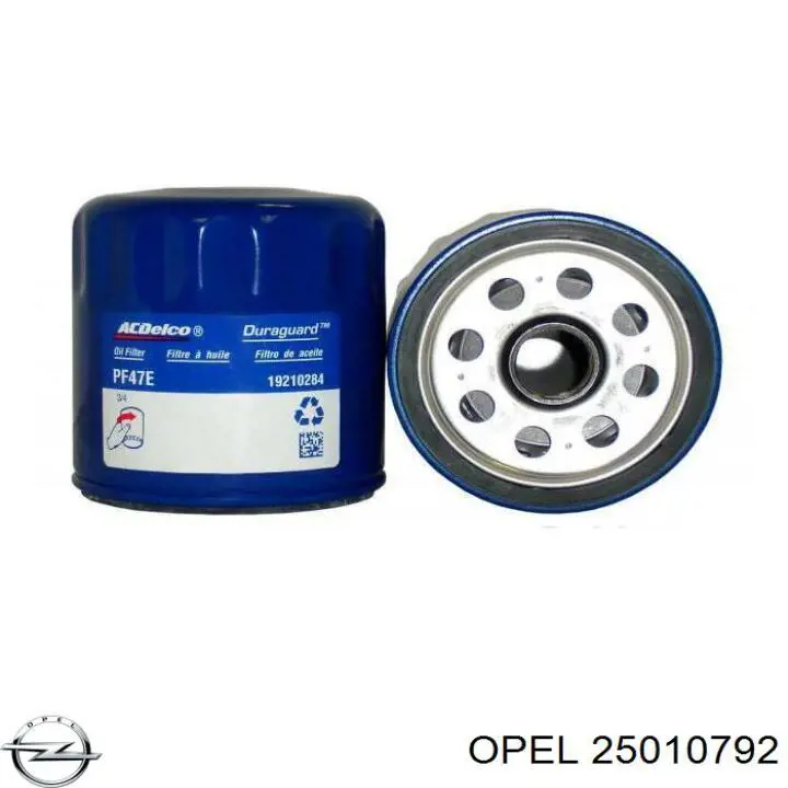 25010792 Opel масляный фильтр