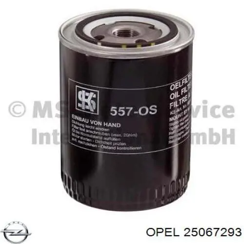 25067293 Opel масляный фильтр