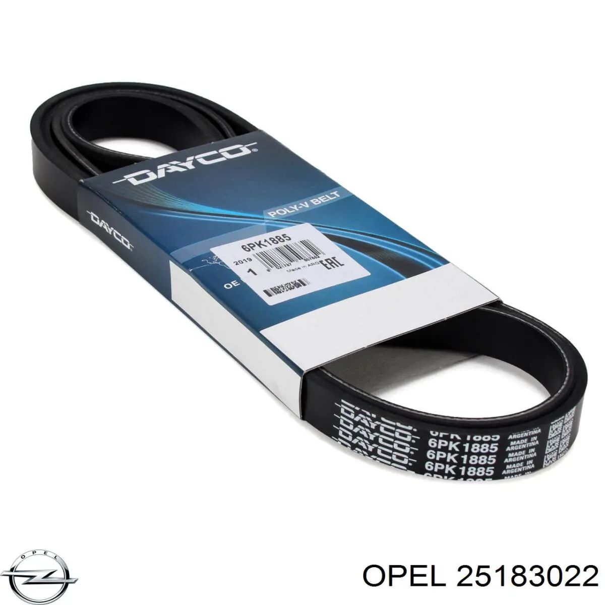 Ремень генератора 25183022 Opel