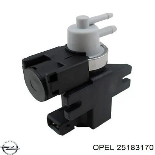 25183170 Opel клапан преобразователь давления наддува (соленоид)