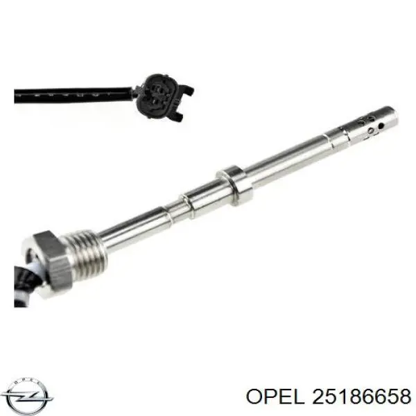 25186658 Opel sensor de temperatura dos gases de escape (ge, depois de filtro de partículas diesel)