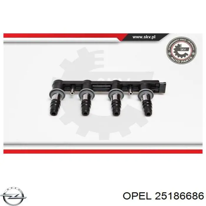 25186686 Opel Катушка зажигания