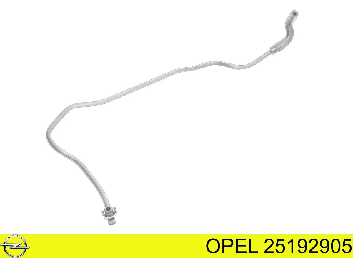 Шланг (патрубок) обогрева дроссельной заслонки Opel 25192905