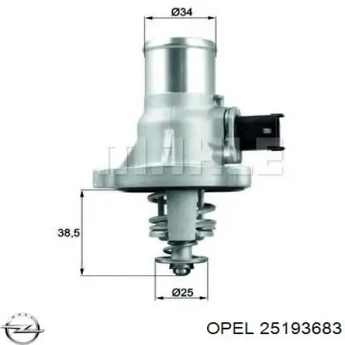 25193683 Opel термостат