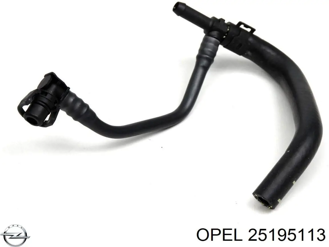25195113 Opel шланг (патрубок жидкостного охлаждения турбины, обратка)