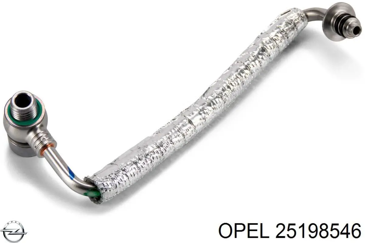 25198546 Opel трубка (шланг подачи масла к турбине)