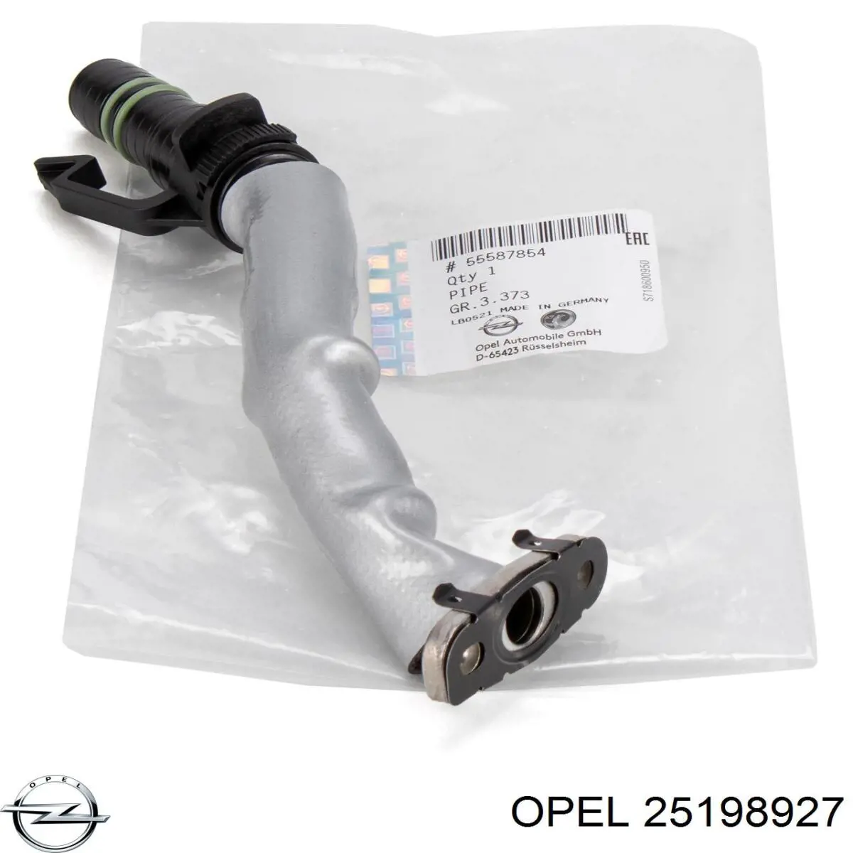 25198927 Opel conector da mangueira de resfriamento do turbo