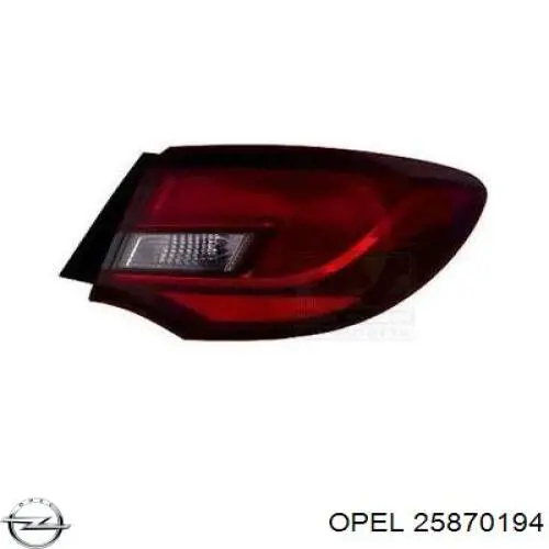 Фонарь задний правый, внутренний Opel 1222342 цена, от 176.32 USD