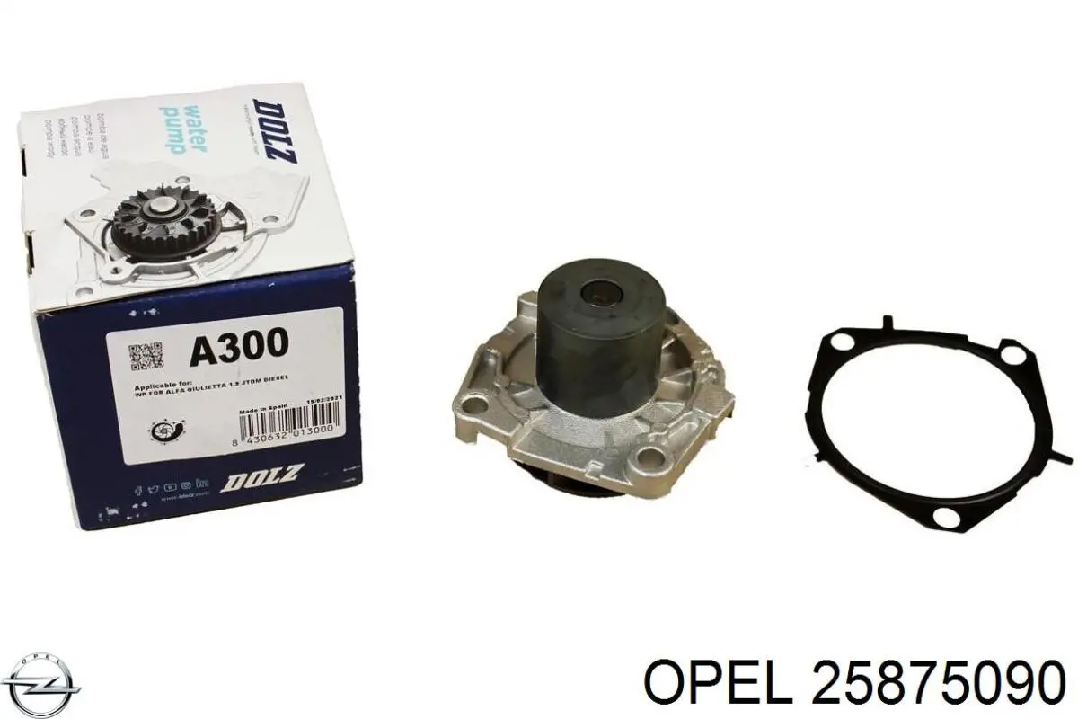 25875090 Opel Насос водяной