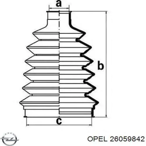 Купить 26059842 Opel Пыльник гранаты наружный, передний