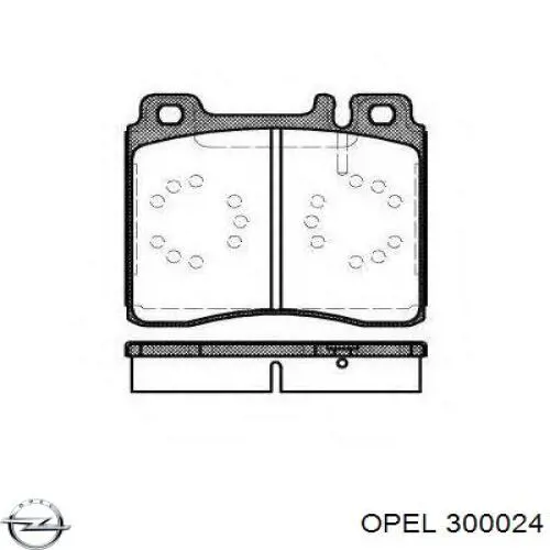 300024 Opel сальник передней ступицы внутренний