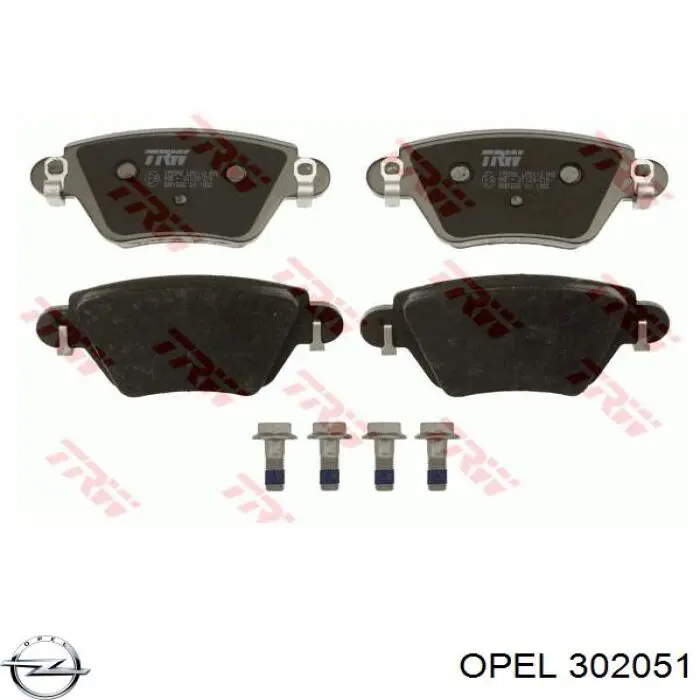 302051 Opel балка передней подвески (подрамник)