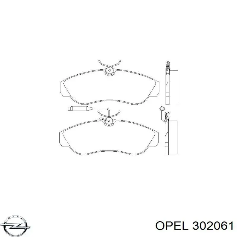 Кронштейн передней балки 302061 Opel