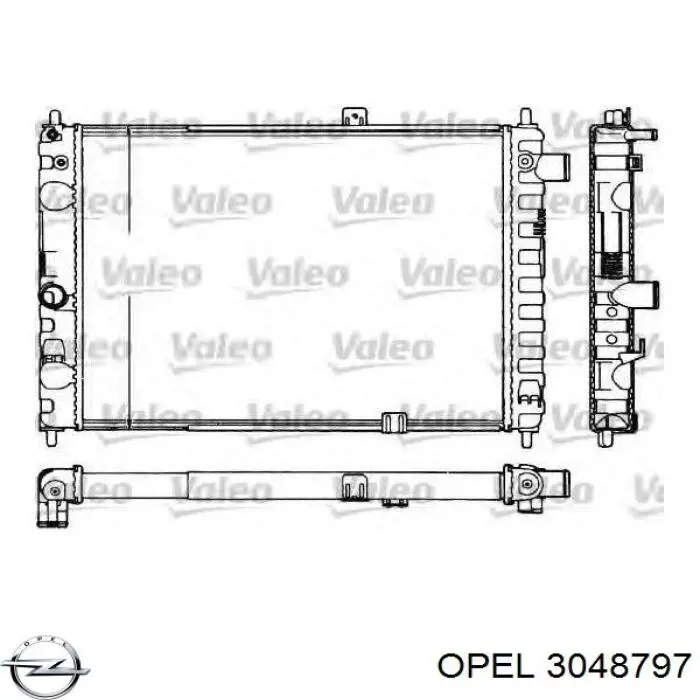 3048797 Opel Радиатор основной