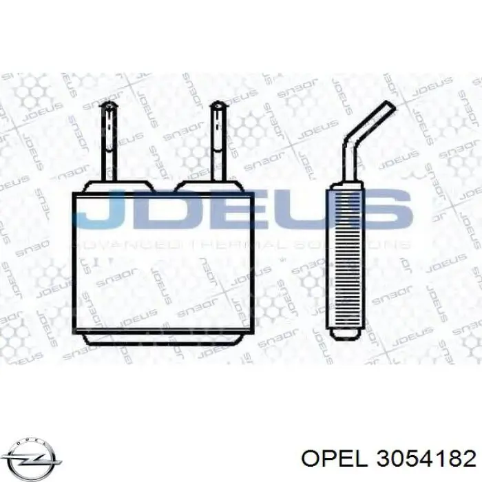 Радиатор печки (отопителя) Opel 3054182 цена, от 25.34 USD