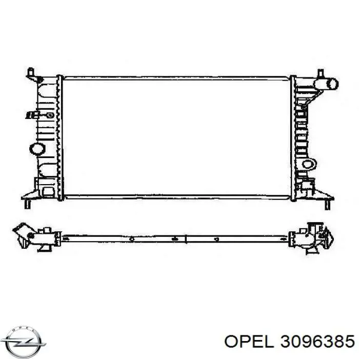3096385 Opel Радиатор основной