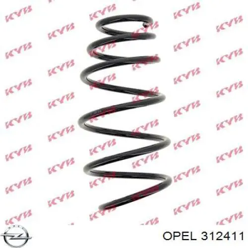 312411 Opel Пружина передней подвески