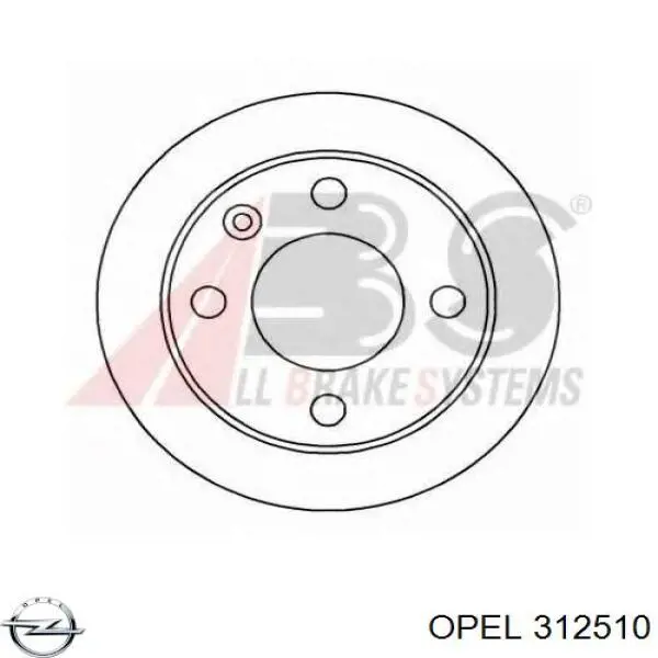Купить 312510 Opel Опора переднего амортизатора