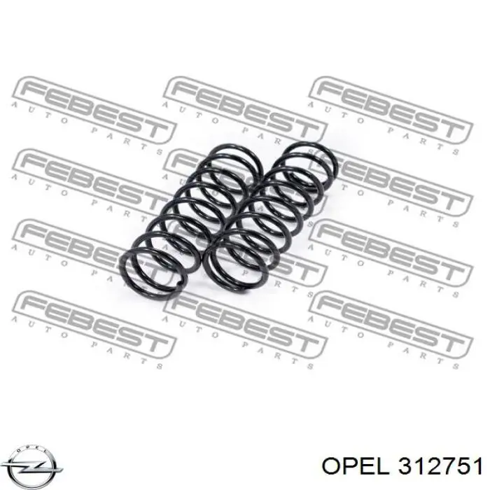 Передняя пружина 312751 Opel