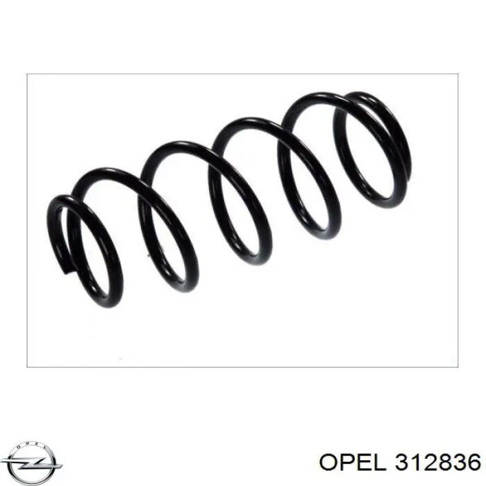  312836 Opel пружина передняя