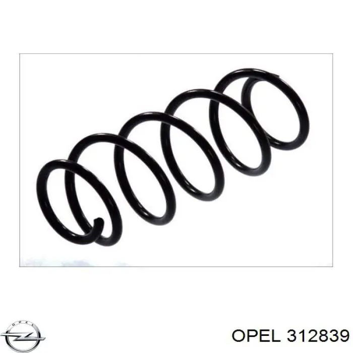 312839 Opel пружина передняя