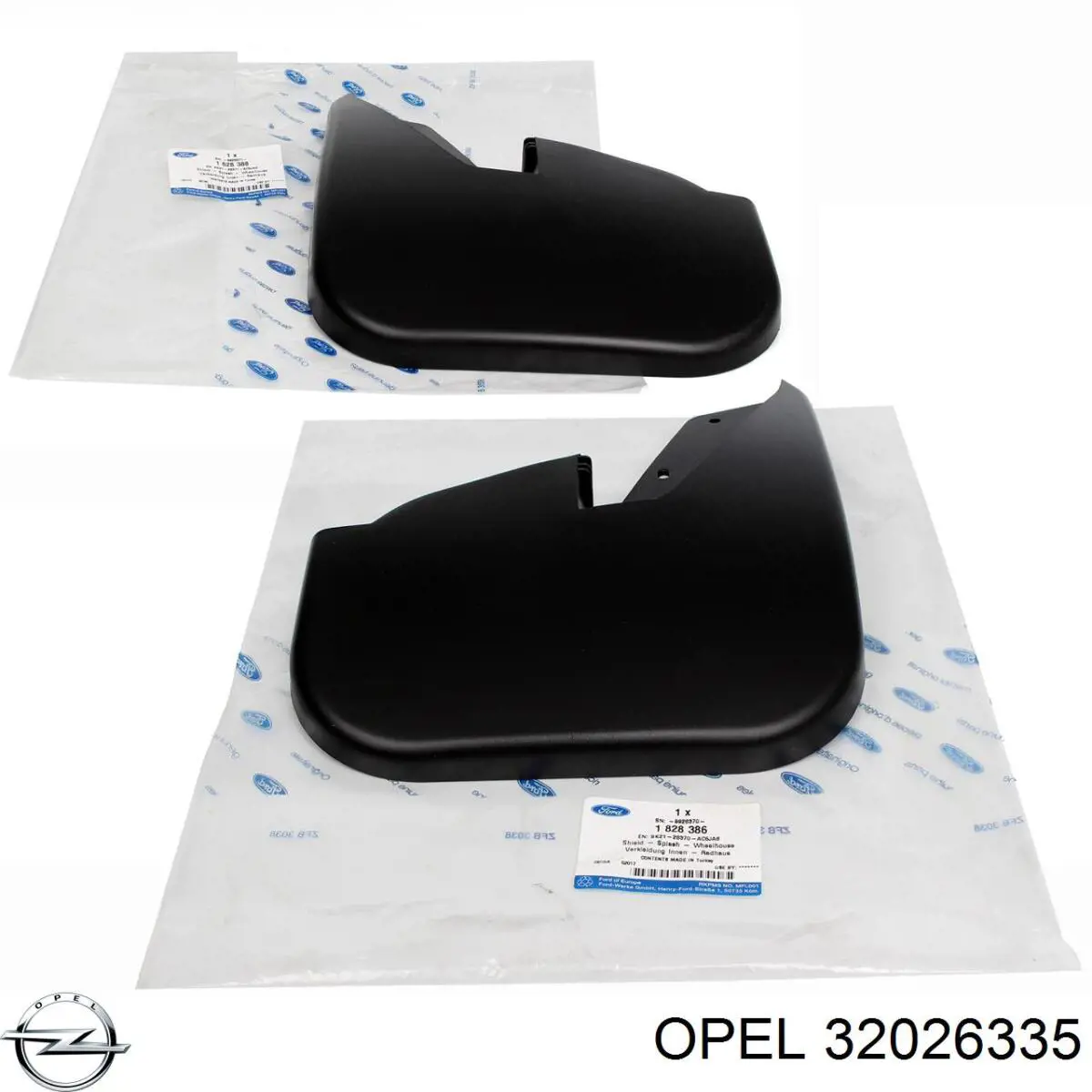 Передние брызговики 32026335 Opel
