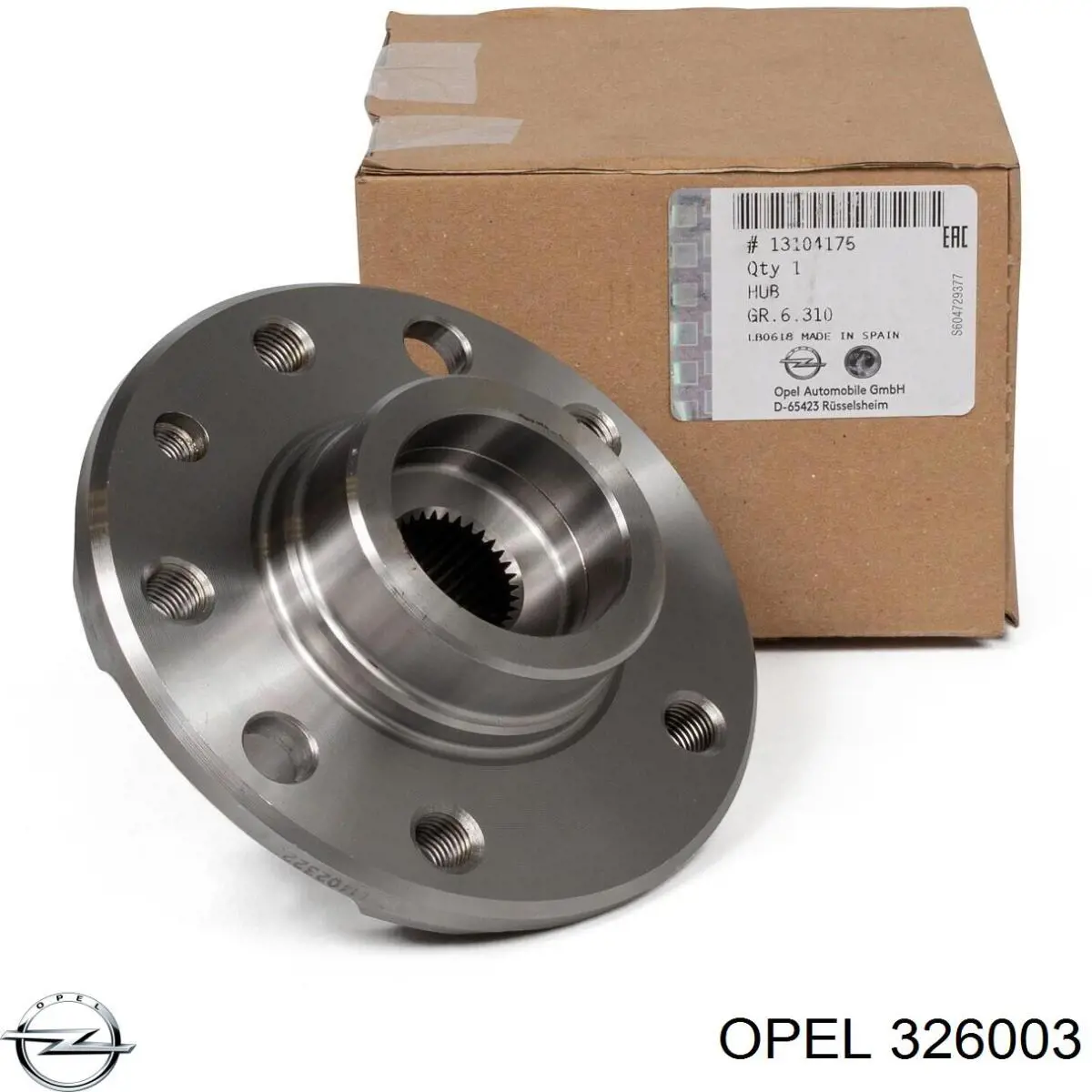 Ступицы передних колес Opel 326003 цена, от 38.03 USD