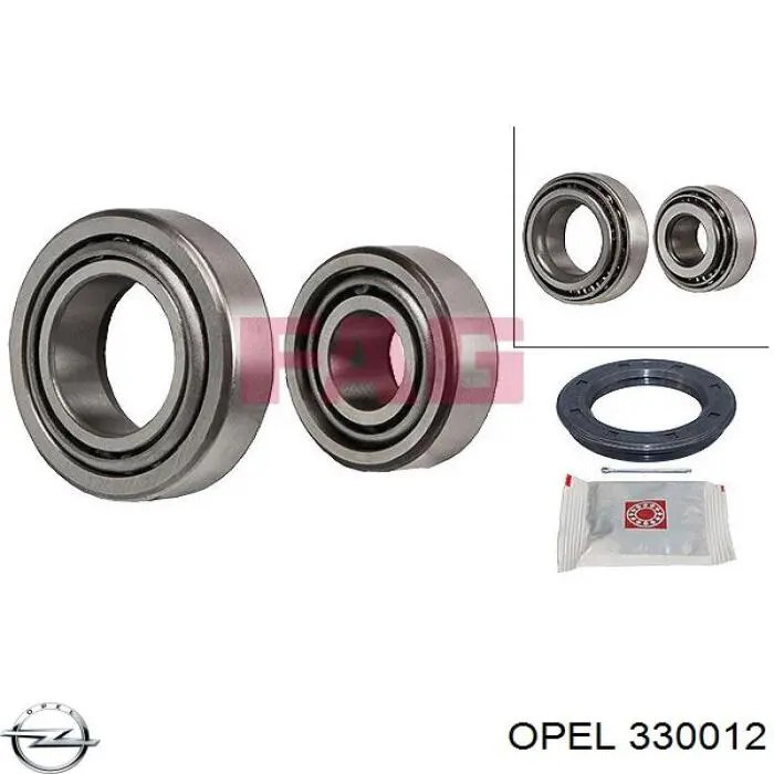 Купить 330012 Opel Подшипник ступицы задней наружный