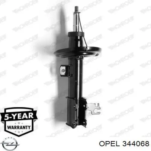 344068 Opel амортизатор передний правый