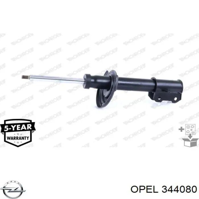 344080 Opel амортизатор передний правый