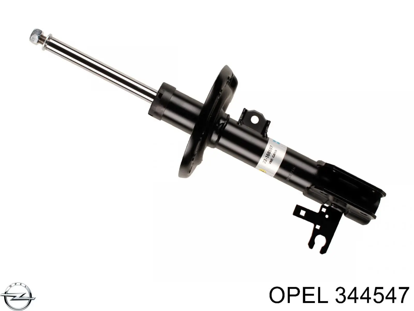 344547 Opel амортизатор передний левый