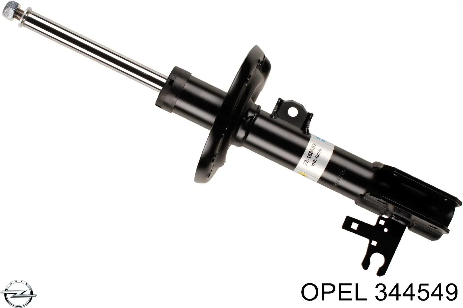 344549 Opel амортизатор передний левый