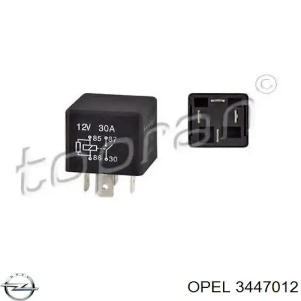 Реле кондиционера 3447012 Opel