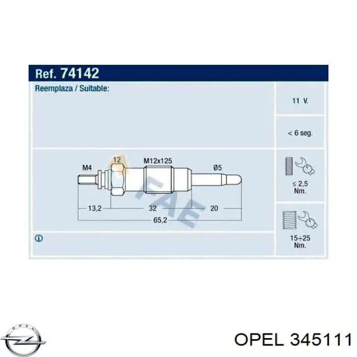 Амортизатор передней подвески левой Opel 13475852 цена, от 76.10 USD