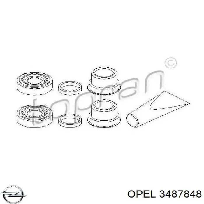 Ремкомплект тормозной системы Opel 3487848 цена, от 8.32 USD