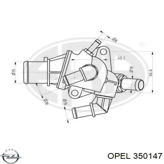 Купить 350147 Opel Втулки переднего стабилизатора