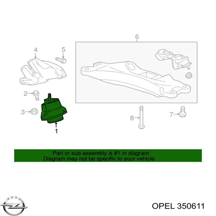 Купить 350611 Opel Амортизационная стойка